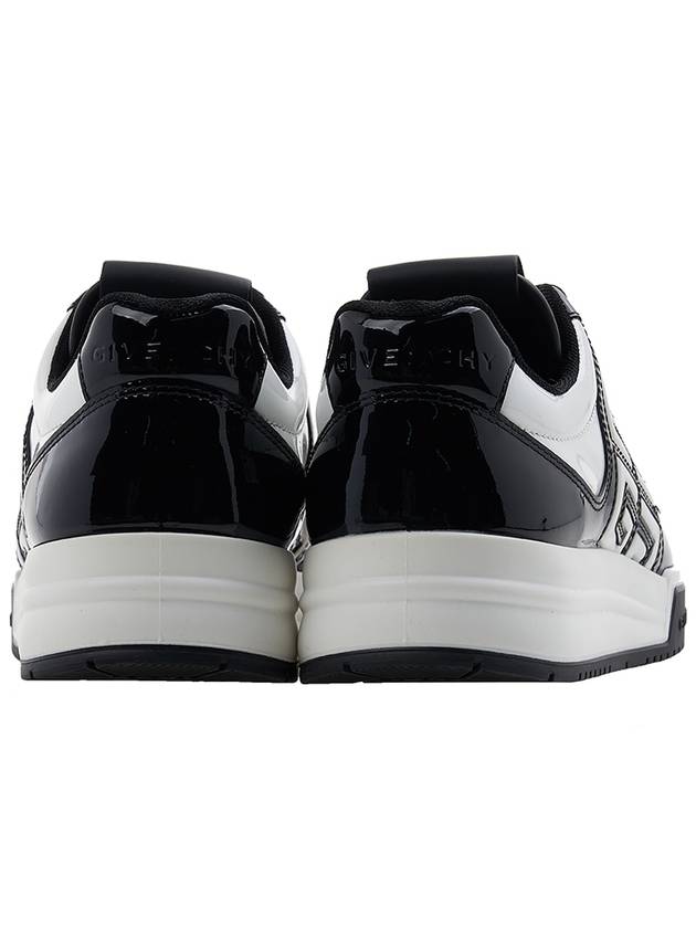 G4 Patent Leather Low Top Sneakers Black White - GIVENCHY - BALAAN 5