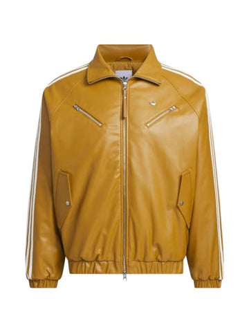 Sports Motorcycle Leather Jacket Bronze Brown - ADIDAS - BALAAN 1