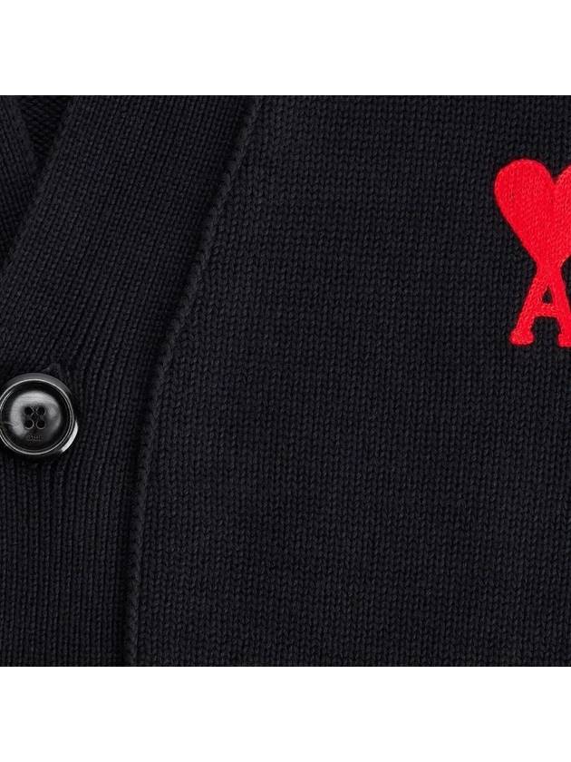 Men's de Coeur Heart Cardigan Black - AMI - BALAAN 5