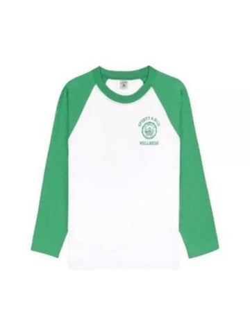 Long Sleeve T Shirt TO045S405EW Free White Verde - SPORTY & RICH - BALAAN 1