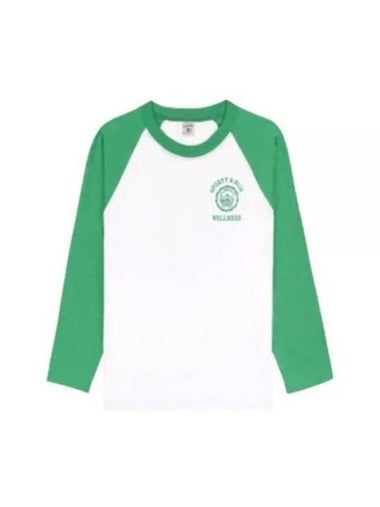 Long Sleeve T Shirt TO045S405EW Free White Verde - SPORTY & RICH - BALAAN 1