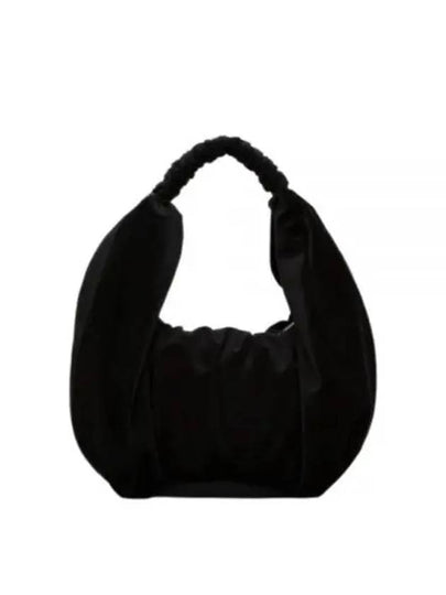 Ruffle Velvet Shoulder Bag Black - JW ANDERSON - BALAAN 2