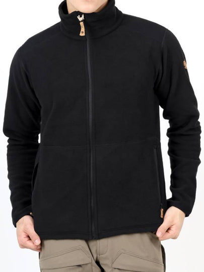 Men's Sten Fleece Zip-up Jacket Black - FJALL RAVEN - BALAAN 2