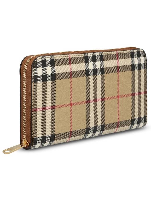 Check Zip Around Long Wallet Archive Beige - BURBERRY - BALAAN 4