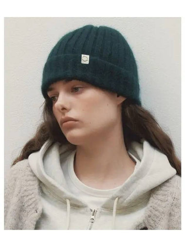 SOFT ANGORA BEANIE GREEN - BENSIMON - BALAAN 1