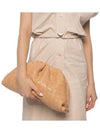 Intrecciato Nappa Leather Dumpling Clutch Bag Almond - BOTTEGA VENETA - BALAAN 7