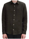 Vincent Linen Long Sleeve Shirt Black - A.P.C. - BALAAN 3