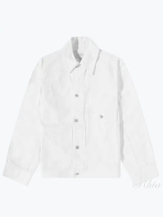 Raja SNM Denim Jacket Ivory 840 Lazar - STUDIO NICHOLSON - BALAAN 1