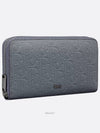 Zipper Long Wallet Deep Gray Dior Gravity Leather - DIOR - BALAAN 2