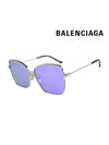 Sunglasses BB0196SA 003 Square Metal Women's - BALENCIAGA - BALAAN.