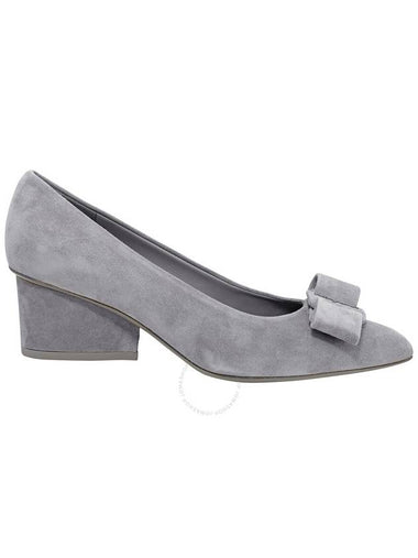 Salvatore Ferragamo Rhinoceros Grey Viva 55 Pump Shoe, Brand Size 7.5 - SALVATORE FERRAGAMO - BALAAN 1