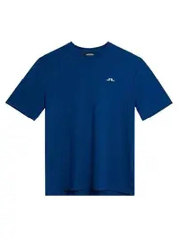 Ade Regular Fit Short Sleeve T-Shirt Estate Blue - J.LINDEBERG - BALAAN 1