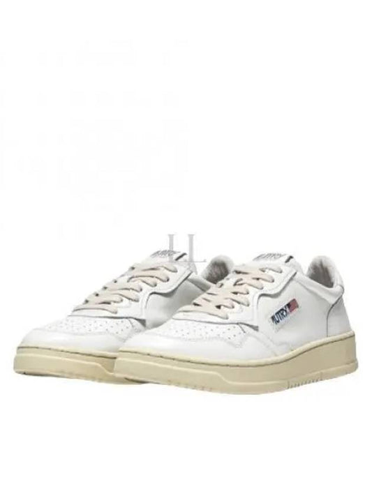 Medalist Leather Low Top Sneakers White - AUTRY - BALAAN 2