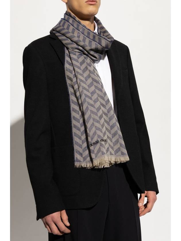 Giorgio Armani Cashmere Scarf, Men's, Beige - GIORGIO ARMANI - BALAAN 2