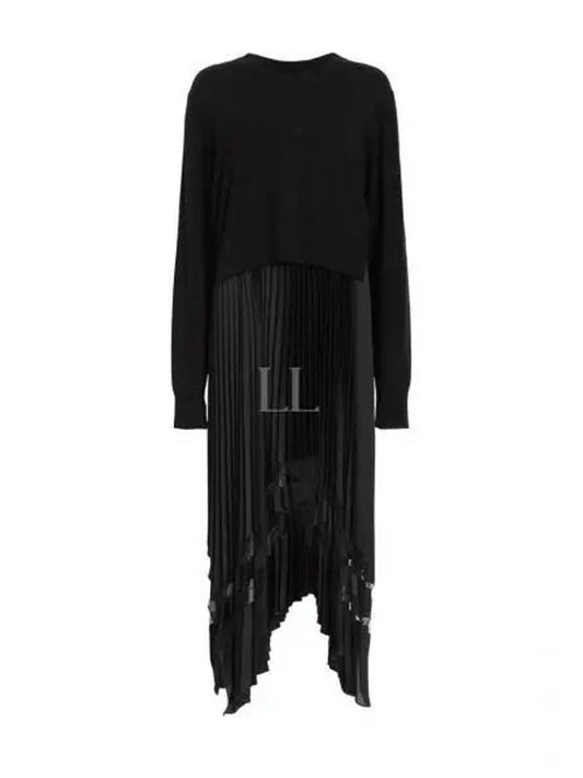 Nadia Women s Sleeveless Long Pleated One Piece Knit Set WD033Z BLACK - ALLSAINTS - BALAAN 1