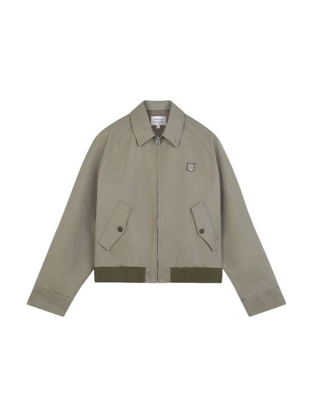 Harrington Zip-Up Jacket Pebble - MAISON KITSUNE - BALAAN 2