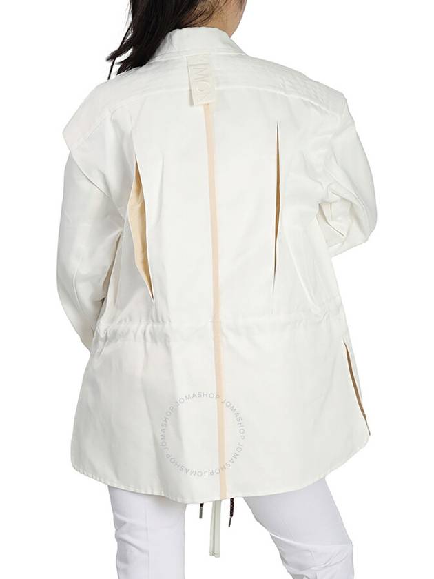 drawstring zip-up jacket white - MONCLER - BALAAN 4