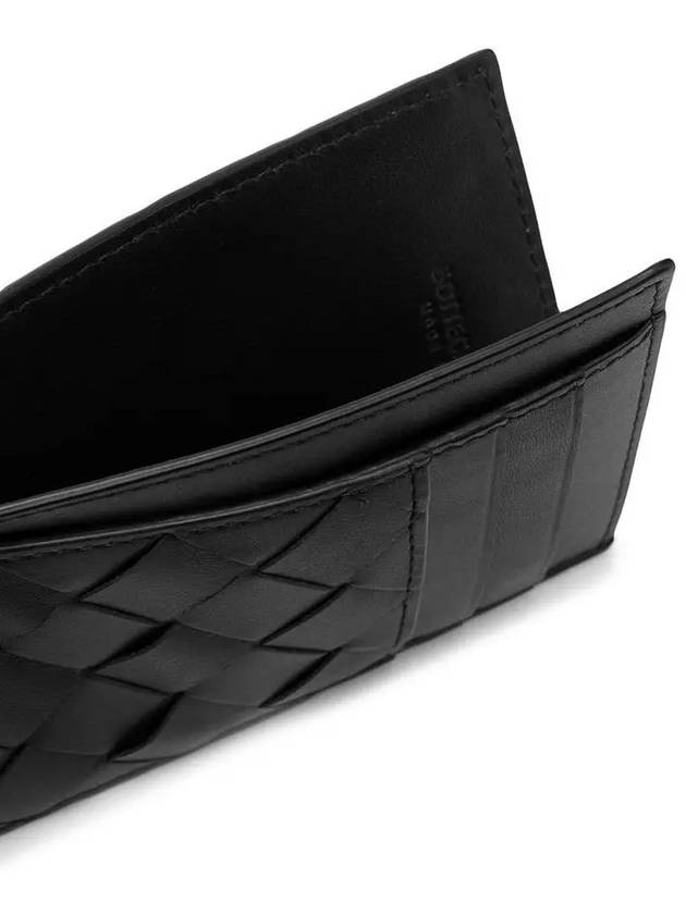 Intrecciato Card Wallet Black - BOTTEGA VENETA - BALAAN 5