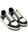 SL 61 Low Top Sneakers Black White - SAINT LAURENT - BALAAN 4