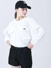 Pullover Type Pocket White Crop Windbreaker DO3242WB014 1 - DOYOUKNOWMC GOLF WEAR - BALAAN 3