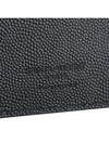 Textured Classic Leather Money Clip Half Wallet Black - SAINT LAURENT - BALAAN 7