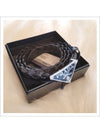 Triangle Logo Leather Belt Black - PRADA - BALAAN 2