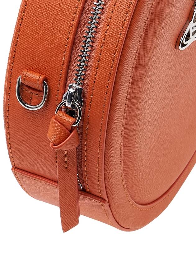 Ruby Round Saffiano Cross Bag Orange - VIVIENNE WESTWOOD - BALAAN 8