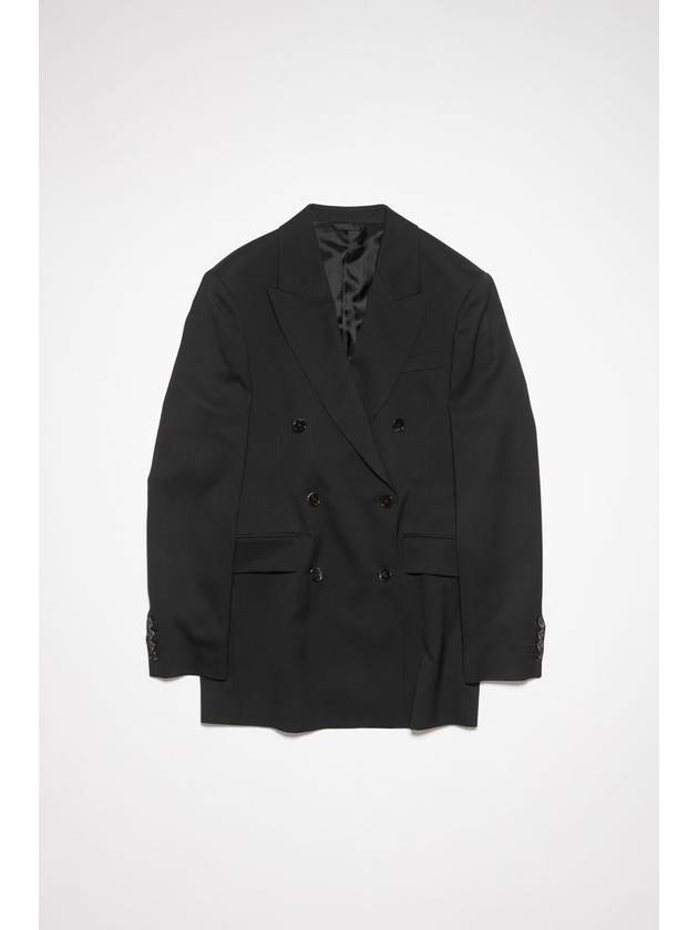 24 ss Studios double-breasted jacket in herringbone fabric Studios AH0256 900 B0230515034 - ACNE STUDIOS - BALAAN 2