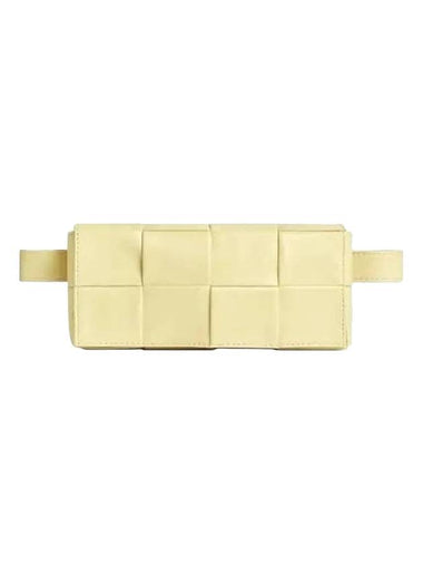 Intrecciato Cassette Mini Belt Bag Ice Cream - BOTTEGA VENETA - BALAAN 1