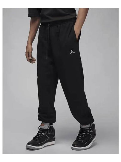 Jordan Brooklyn Fleece Track Pants Black - NIKE - BALAAN 2