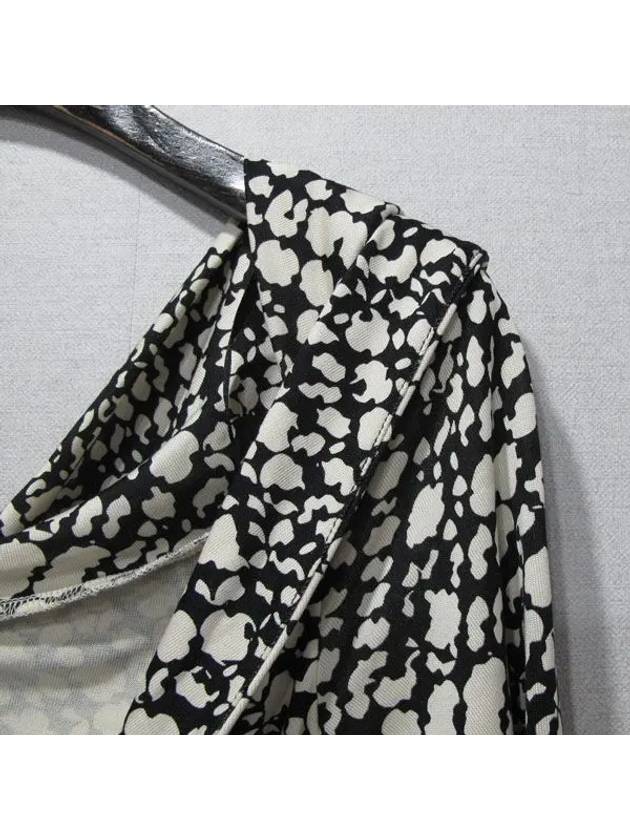 100 silk black and white pattern dress - DIANE VON FURSTENBERG - BALAAN 2