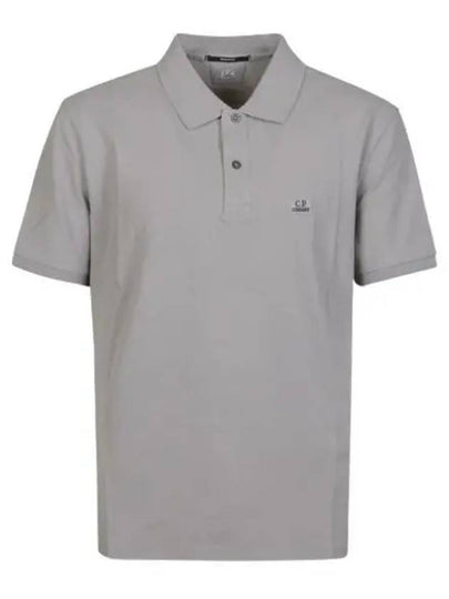 Stretch Piquet Regular Polo Shirt Grey - CP COMPANY - BALAAN 2