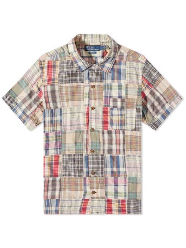 Plaid Print Patchwork Shirt 710903853001 - POLO RALPH LAUREN - BALAAN 2