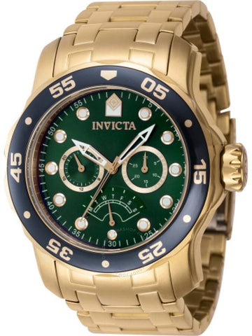 Invicta Pro Diver Retrograde GMT Quartz Green Dial Men's Watch 46998 - INVICTA - BALAAN 1