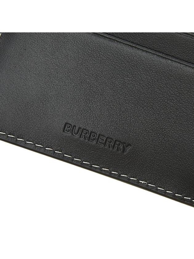 Check Leather International Bifold Wallet Dark Birch Brown - BURBERRY - BALAAN 9