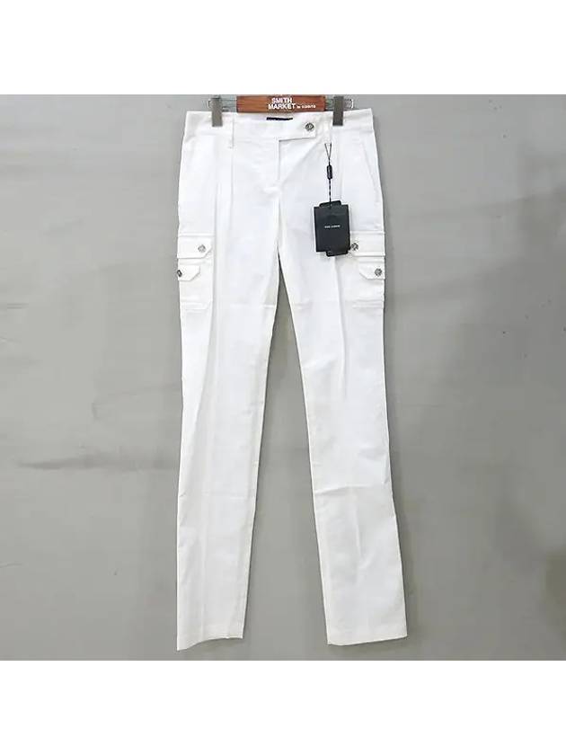 Smith Market White Pants Women s Clothing - DOLCE&GABBANA - BALAAN 1