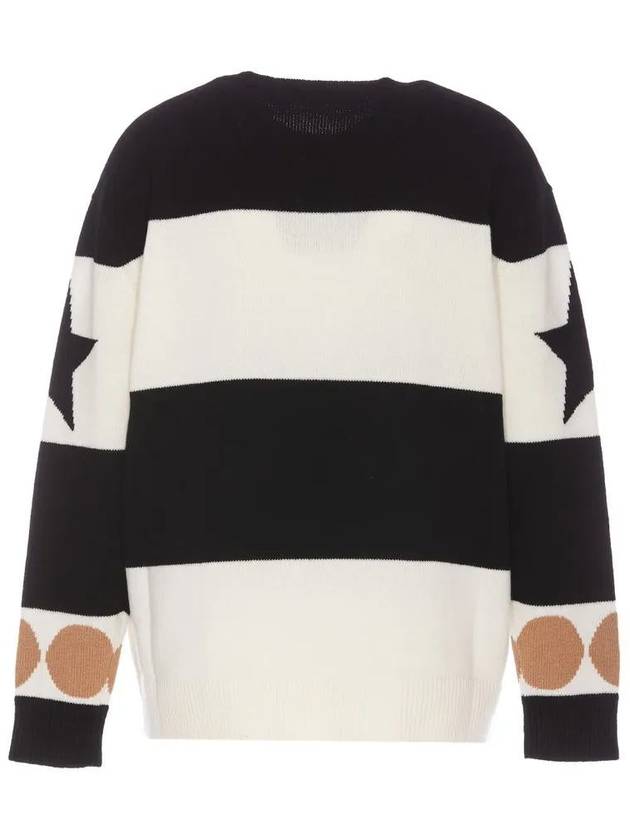 Star Pattern Crewneck Knit Top - MAX MARA - BALAAN 3