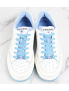 Back logo tennis sneakers blue 36 5 235 - CHANEL - BALAAN 8