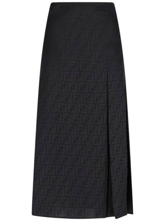 Spring Festival Capsule Collection A-line Skirt Black - FENDI - BALAAN 1