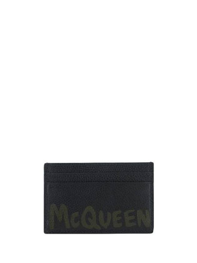 Graffiti Logo Card Wallet Grey - ALEXANDER MCQUEEN - BALAAN 2