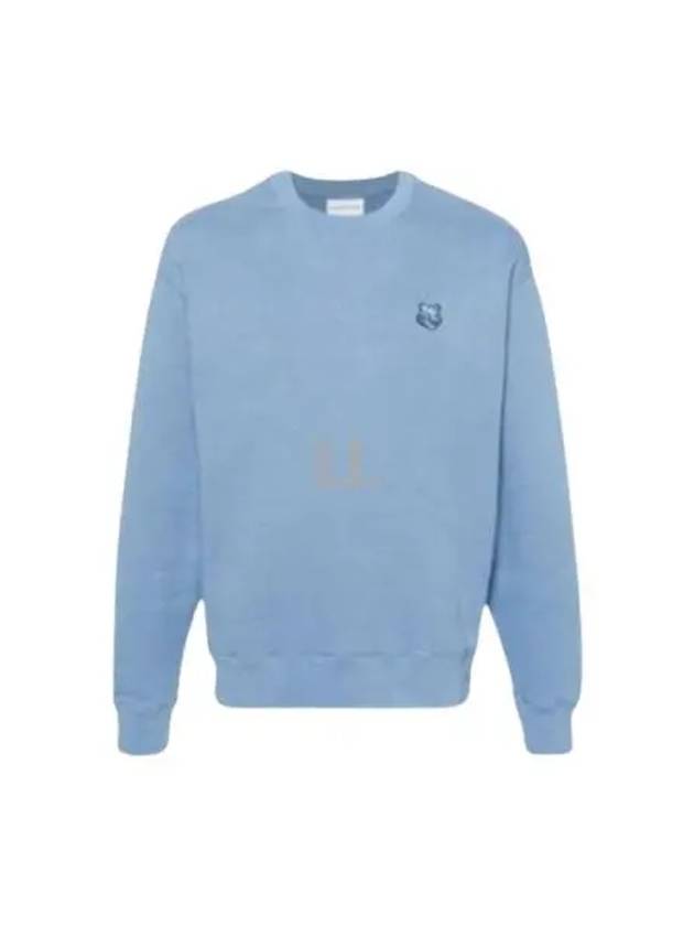 Bold Fox Head Cotton Sweatshirt Blue - MAISON KITSUNE - BALAAN 2