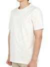 Embroidered Logo Cotton Short Sleeve T-Shirt White - CP COMPANY - BALAAN 3