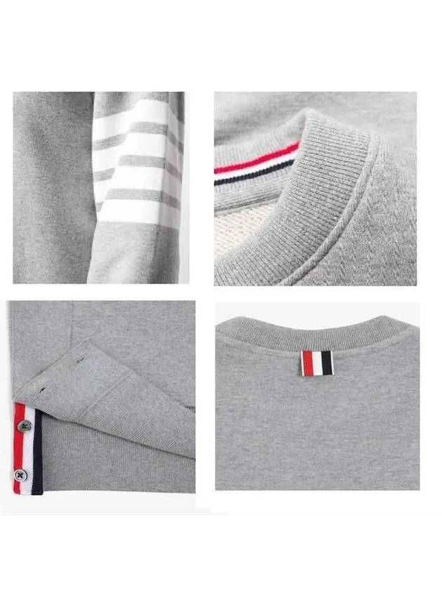 Classic Loopback 4-Bar Sweater Midi Dress Light Grey - THOM BROWNE - BALAAN 5