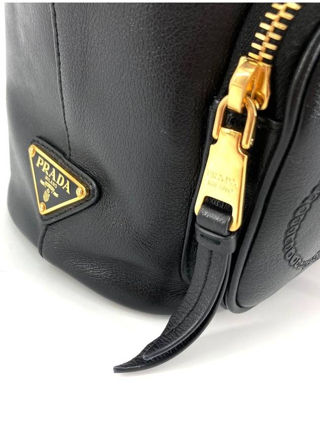 Soft calfskin leather bucket bag cross 1BH038 - PRADA - BALAAN 7