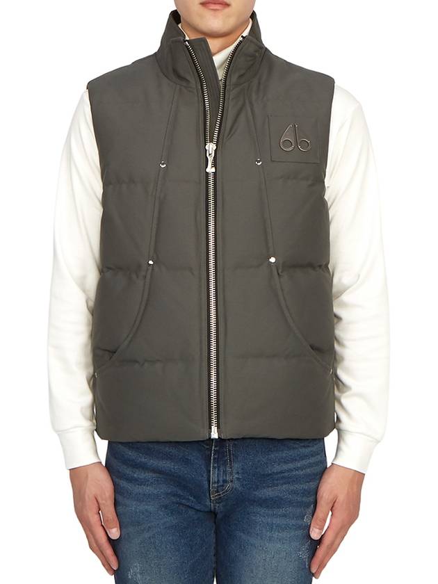 Logo Montreal Padded Vest Green - MOOSE KNUCKLES - BALAAN 5