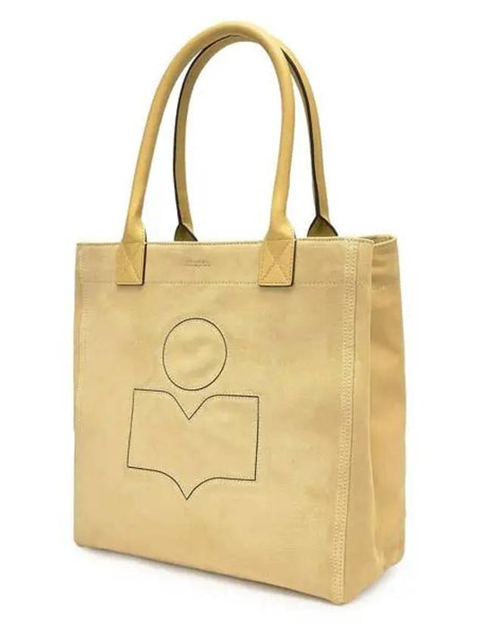 Yanky Suede Logo Small Tote Bag Beige - ISABEL MARANT - BALAAN 2