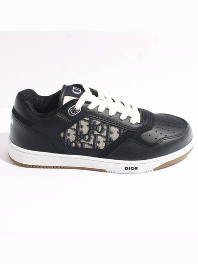 B27 Smooth Calfskin Low Top Sneakers Black - DIOR - BALAAN 2