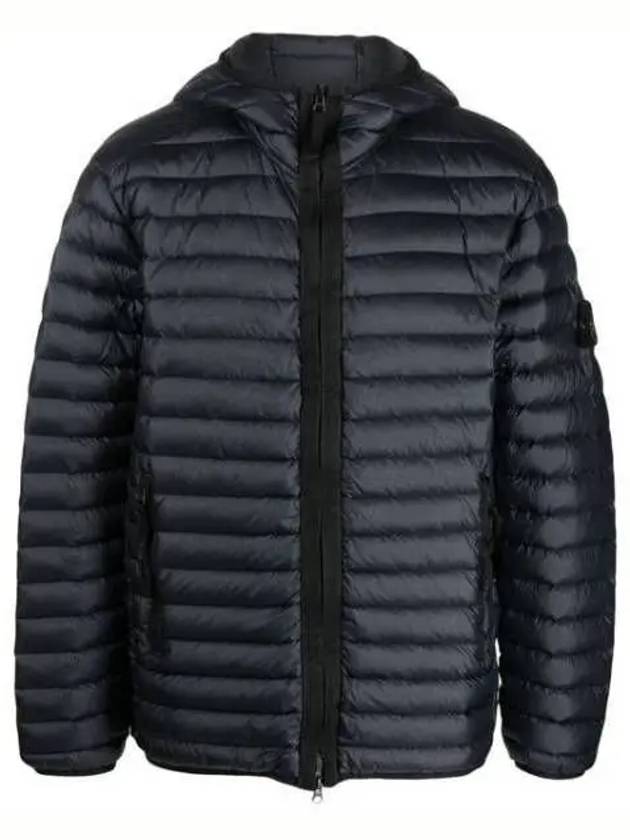 Men's Wappen Patch Padded Jacket Navy - STONE ISLAND - BALAAN 2