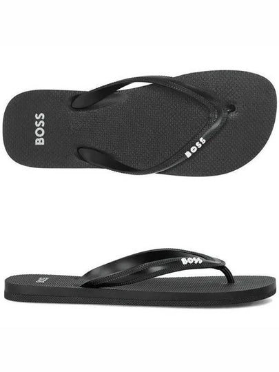 Men's Logo Flip-flop Black - HUGO BOSS - BALAAN 2