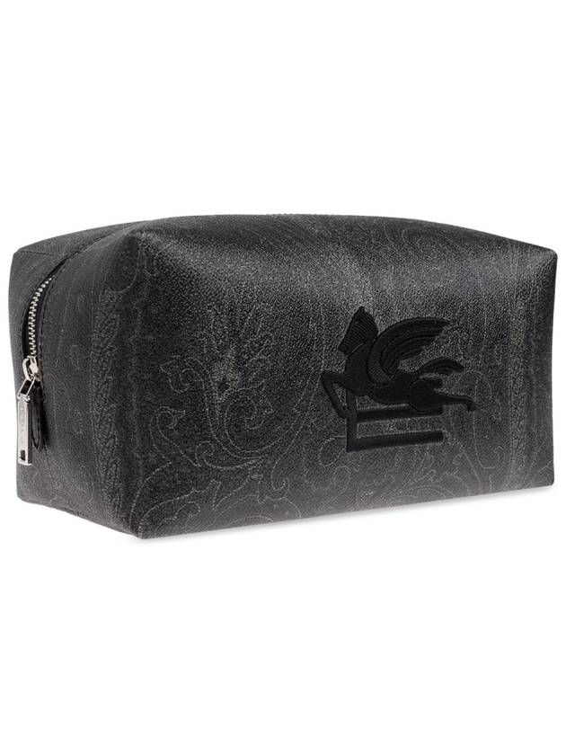 Etro Cosmetic Bag With Logo, Men's, Grey - ETRO - BALAAN 4